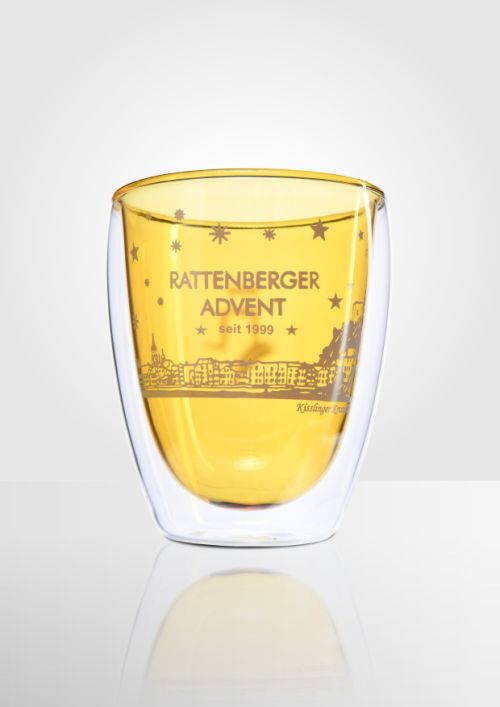 Becher doppelwandig light topas