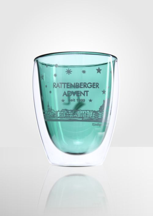 Becher doppelwandig light türkis